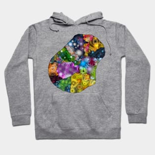 Spirograph Patterned Nauru Map Hoodie